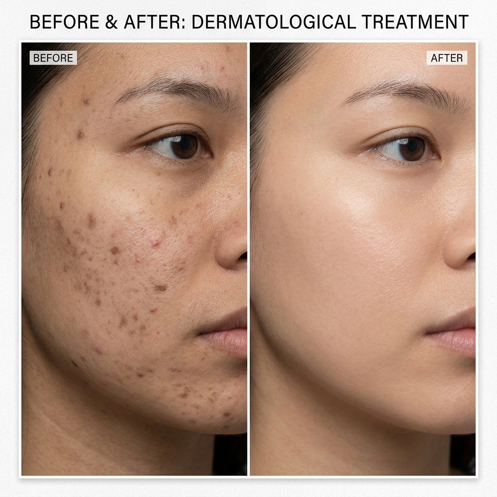 Acne Marks Transformation Before and After results