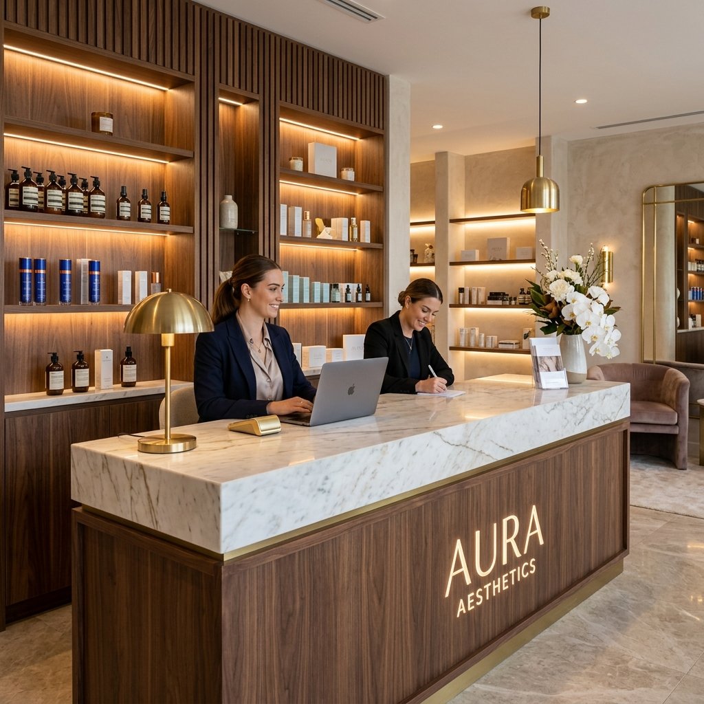 Lueur Spaza counter in-clinic Counter display