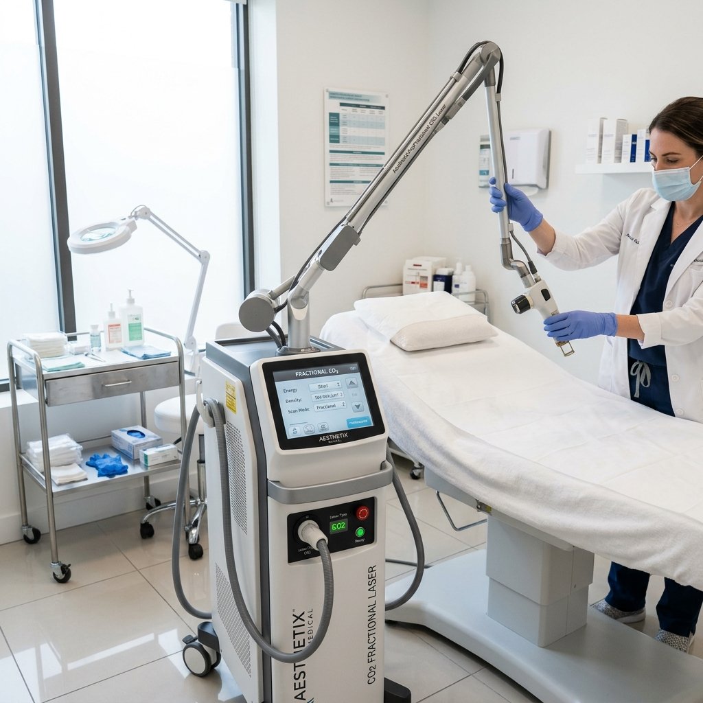 Fractional CO2 laser dermatology resurfacing machine